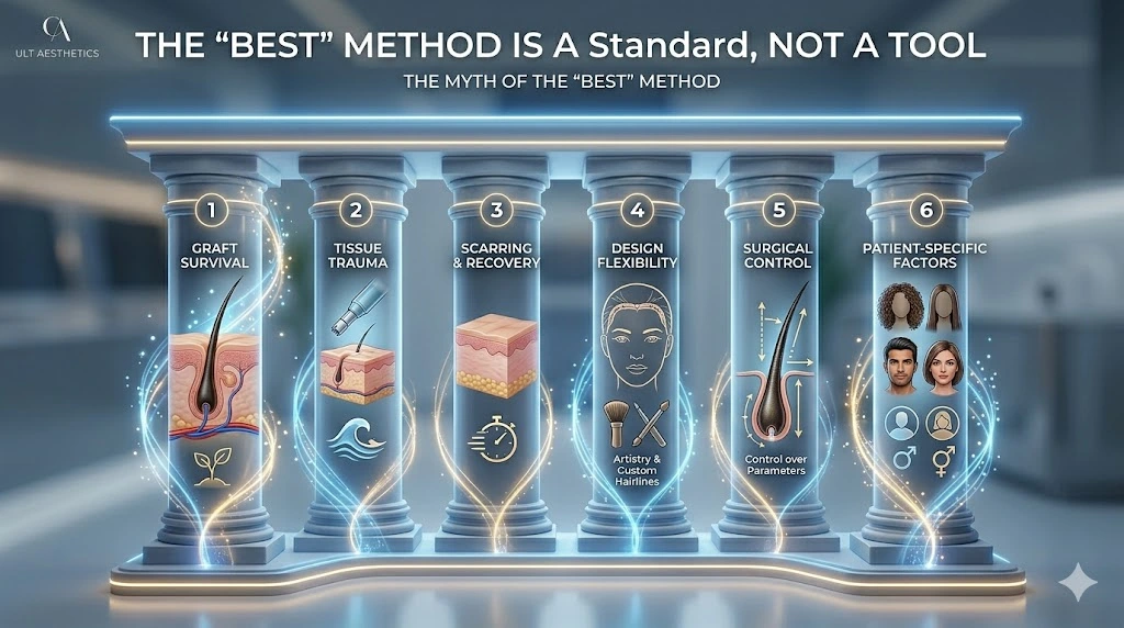 The Myth of the "Best" Method: 6 Clinical Pillars of a World-Class Hair Transplant