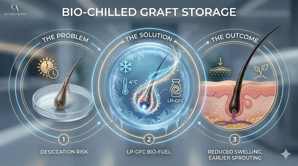 Bio-Chilled Graft Storage and Faster Growth